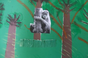 Orangutan collages