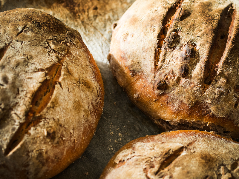 Sourdough bread loaves